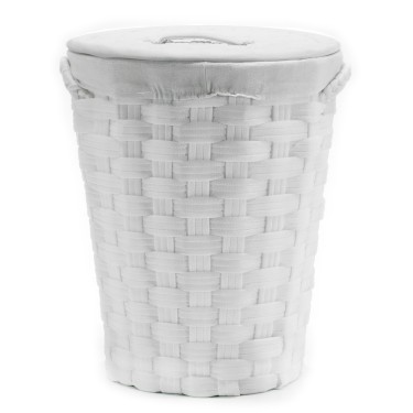 Καλάθι Απλύτων Λευκό Φ40x49cm