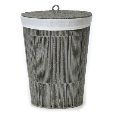 Καλάθι Απλύτων Γκρι Φ42x54cm