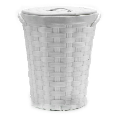 Καλάθι Απλύτων Λευκό Φ43cm