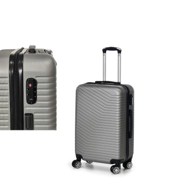 Βαλίτσα Καμπίνας Γκρι ABS 44x26x65cm