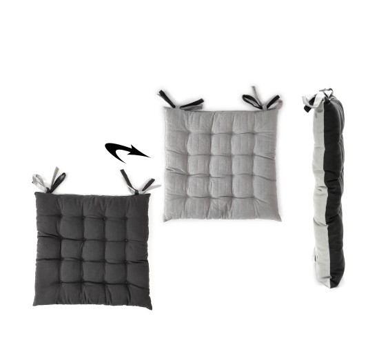 Μαξιλάρι Καθίσματος Γκρι 40x40cm