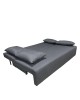Καναπές Κρεβάτι Τριθέσιος ArteLibre URBAN LOUNGE 3S Σκούρο Γκρι Ύφασμα 194x93x72cm