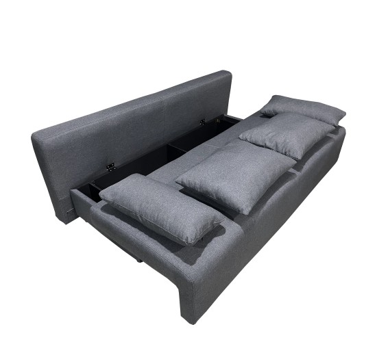 Καναπές Κρεβάτι Τριθέσιος ArteLibre URBAN LOUNGE 3S Σκούρο Γκρι Ύφασμα 194x93x72cm