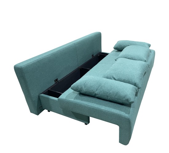 Καναπές Κρεβάτι Τριθέσιος ArteLibre URBAN LOUNGE 3S Τιρκουάζ Ύφασμα 194x93x72cm