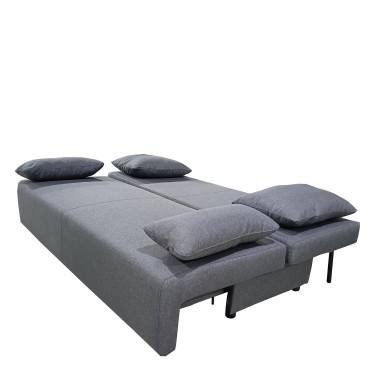 Καναπές Κρεβάτι Τριθέσιος ArteLibre URBAN LOUNGE 3S Γκρι Ύφασμα 194x93x72cm