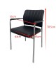 Καρέκλα Επισκέπτη PROGUEST Μαύρο/Χρώμιο PU/Μέταλλο 45x43x78.5cm