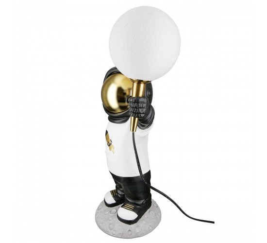Τραπέζι Λάμπα (Led) Astronaut -Apollo- Πολυρεζίνη Λευκό PU 15.5x21.5x46.5cm Τραπέζι Λάμπα (Led) Astronaut -Apollo- Πολυρεζίνη Λευκό PU 15.5x21.5x46.5cm