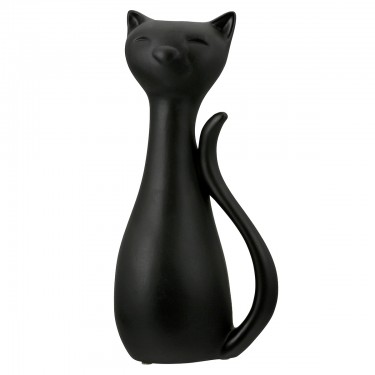 Βάζο -Cat- Κεραμικό Μαύρο Λευκό PU 2 Pcs. Assorted 15.5x12X34cm