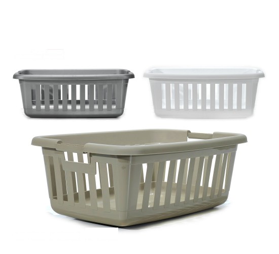 Καλάθι Ρούχων Πλαστικό 54x42x24cm Σε 3 Χρώματα Καλάθι Ρούχων Πλαστικό 54x42x24cm Σε 3 Χρώματα