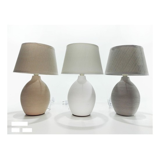 Λαμπάδα Κομοδίνου Μπεζ/Λευκό/Γκρι Ύψος31cm E14 40w Σε 3 Χρώματα Λαμπάδα Κομοδίνου Μπεζ/Λευκό/Γκρι Ύψος31cm E14 40w Σε 3 Χρώματα