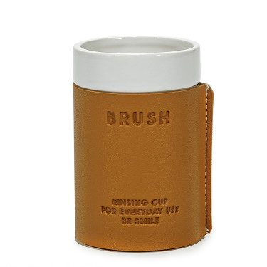 Ποτήρι -BRUSH- Καφέ Κεραμικό