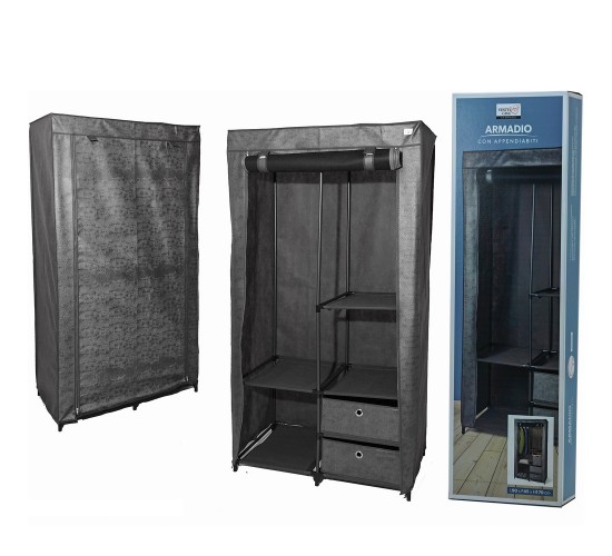 Ντουλάπα Γκρι 90x45x170cm Ντουλάπα Γκρι 90x45x170cm