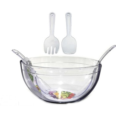 Σαλατιέρα Διάφανη Πλαστικό 5.5l 2Τμχ