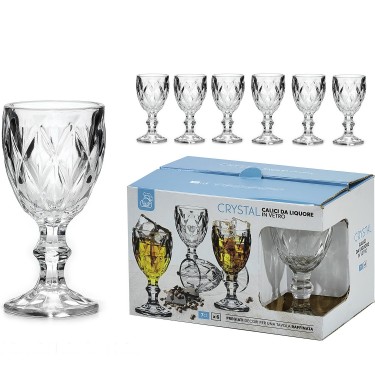 Ποτήρια Λικέρ Διάφανα Γυαλί 7cl 6Τμχ