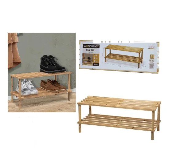 Ράφι Παπουτσιών WoodHandy ArteLibre Καφέ Ξύλο 74x26x30cm 2Τμχ Ράφι Παπουτσιών WoodHandy ArteLibre Καφέ Ξύλο 74x26x30cm 2Τμχ