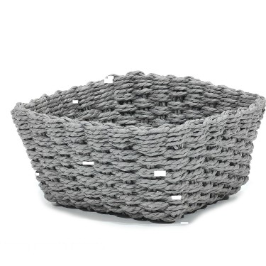 Καλάθι Τετράγωνο Γκρι 20x20x10cm