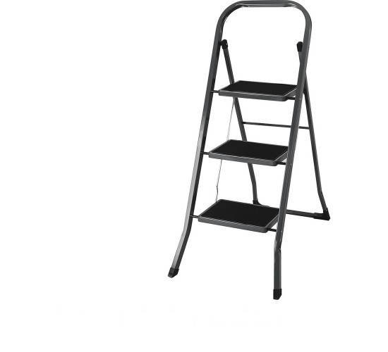 Σκαμπό EasyClimb ArteLibre Μαύρο/Χάλυβας 46.5x73.5x116cm 3 Σκαλοπάτια Σκαμπό EasyClimb ArteLibre Μαύρο/Χάλυβας 46.5x73.5x116cm 3 Σκαλοπάτια