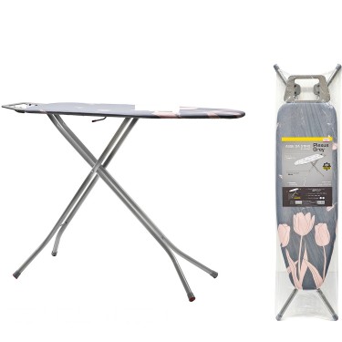 Σιδερώστρα Plexus Γκρι/Τουλίπα 120x38x98cm 2Τμχ