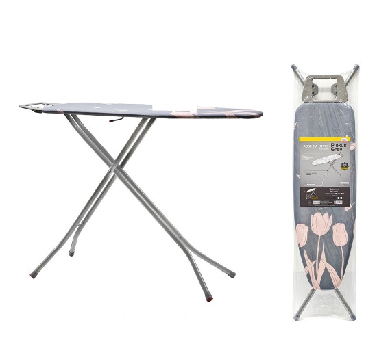 Σιδερώστρα Plexus Γκρι/Τουλίπα 120x38x98cm 2Τμχ