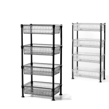 Ραφιέρα πλαστικό 40x30x82cm Σε 2 Σχέδια