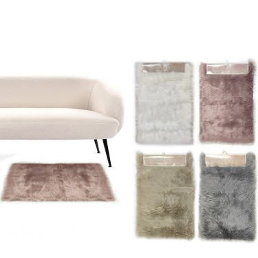 Χαλί Πολύχρωμο Πολυεστέρας 60x90cm Σε 4 Χρώματα