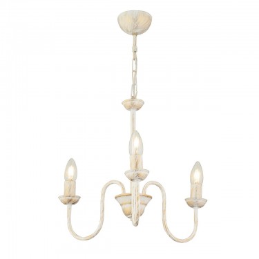 Φωτιστικό Κρεμαστό ArteLibre BARC Τρίφωτο Λευκό Μέταλλο 45x66cm