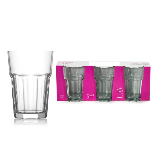 Ποτήρια Long Drink Aras ArteLibre Γυαλί 365cc 3Τμχ Ποτήρια Long Drink Aras ArteLibre Γυαλί 365cc 3Τμχ