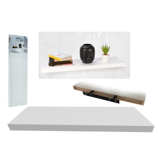 Ράφι Τοίχου Λευκό 80x23.5x3.8cm Ράφι Τοίχου Λευκό 80x23.5x3.8cm