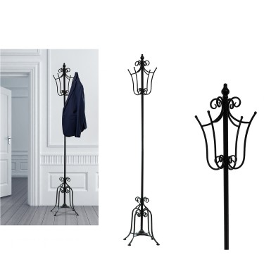 Καλόγερος Μαύρο Μέταλλο Ο28xH180cm