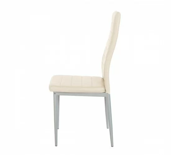 Καρέκλα ArteLibre ROSE Μπεζ PVC 53x39x96cm Καρέκλα ArteLibre ROSE Μπεζ PVC 53x39x96cm
