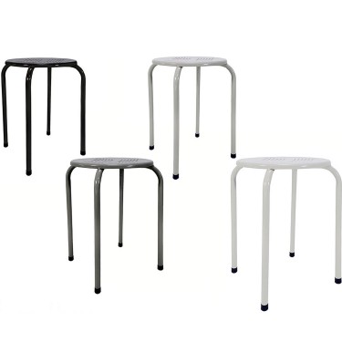 Σκαμπό Μεταλλικό 30x30x45cm Σε 3 Χρώματα