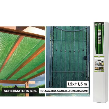 Δίχτυ Σκίασης Πράσινο 5x1.5m