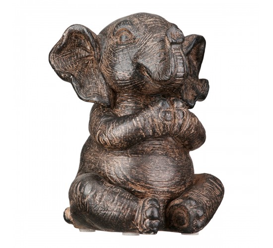  Figure Elephant Synthetic Resin Brown Ποικιλία 3 φορές 10X15X16Cm 10X15X16Cm