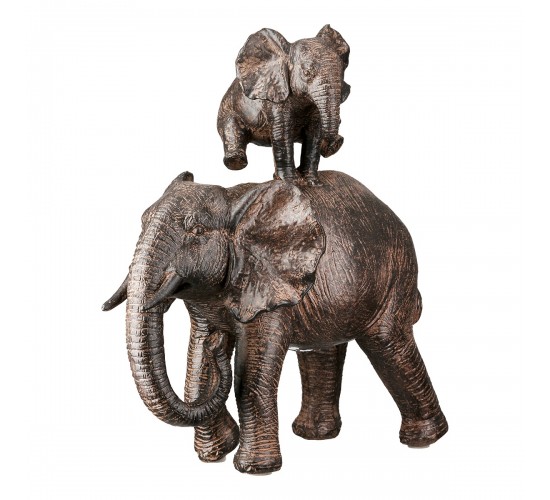 Figure Elephant Synthetic Resin Brown 2 Assorted 18X10X20Cm 18X10X20Cm Figure Elephant Synthetic Resin Brown 2 Assorted 18X10X20Cm 18X10X20Cm
