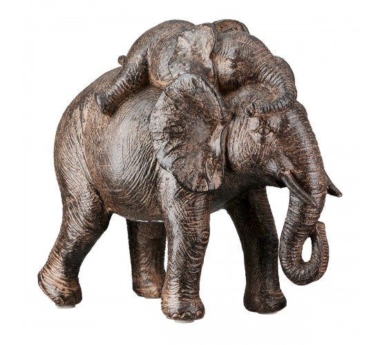 Figure Elephant Synthetic Resin Brown 2 Assorted 18X10X20Cm 18X10X20Cm Figure Elephant Synthetic Resin Brown 2 Assorted 18X10X20Cm 18X10X20Cm