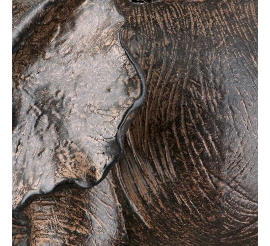 Figure Elephant Synthetic Resin Brown 18X18X12Cm 18X18X12Cm Figure Elephant Synthetic Resin Brown 18X18X12Cm 18X18X12Cm