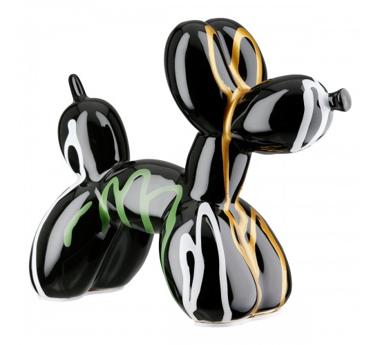 Figure Dog Balloon Dog Κεραμικό Πολύχρωμο Μαύρο 19X8X15Cm 19X8X15Cm Figure Dog Balloon Dog Κεραμικό Πολύχρωμο Μαύρο 19X8X15Cm 19X8X15Cm