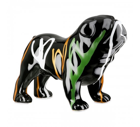 Figure Dog Ceramic Black 22X10X16Cm 22X10X16Cm Figure Dog Ceramic Black 22X10X16Cm 22X10X16Cm