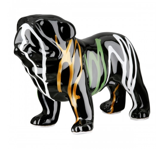 Figure Dog Ceramic Black 22X10X16Cm 22X10X16Cm Figure Dog Ceramic Black 22X10X16Cm 22X10X16Cm