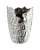  Βάζο Κωνικό Κεραμικό Ασημί Χρώμα D13X19Cm D13X19Cm