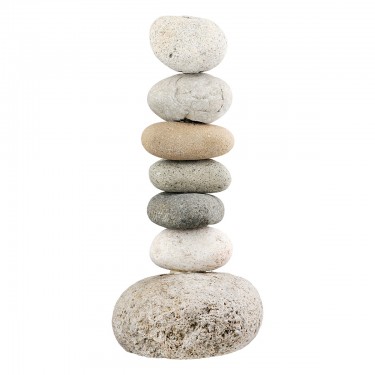  Κηροπήγιο Φυσική Πέτρα Γκρι Φυσικά Χρώματα 11X9X23Cm 11X9X23Cm