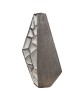 Βάζο Κεραμικό Ασημί χρώμα 21X8X36Cm 21X8X36Cm Βάζο Κεραμικό Ασημί χρώμα 21X8X36Cm 21X8X36Cm