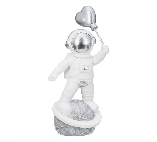 Figure Astronaut Poly White Silver Ποικιλία 3 φορές 11X5X12Cm 11X5X12Cm Figure Astronaut Poly White Silver Ποικιλία 3 φορές 11X5X12Cm 11X5X12Cm
