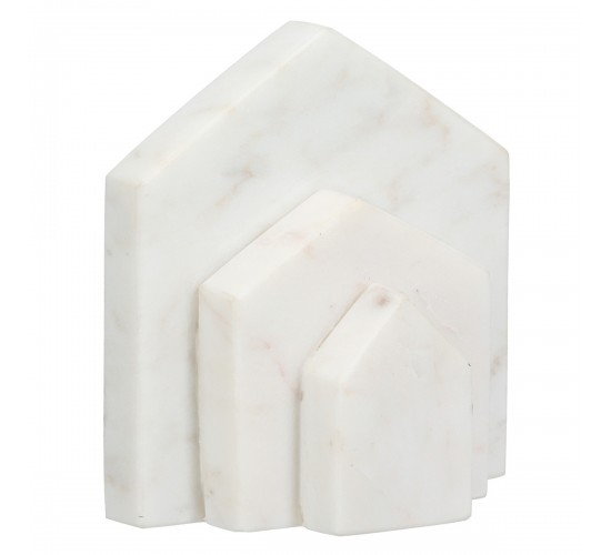 Βιβλιοθήκη Σπίτι Μαρμάρινο Μπεζ Λευκό 11X5X12Cm 11X5X12Cm Βιβλιοθήκη Σπίτι Μαρμάρινο Μπεζ Λευκό 11X5X12Cm 11X5X12Cm