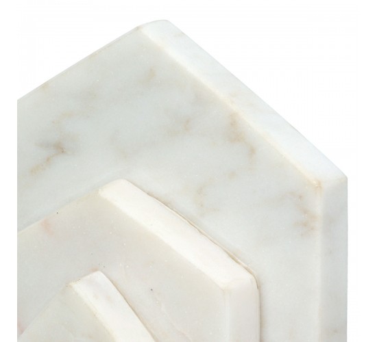 Βιβλιοθήκη Σπίτι Μαρμάρινο Μπεζ Λευκό 11X5X12Cm 11X5X12Cm Βιβλιοθήκη Σπίτι Μαρμάρινο Μπεζ Λευκό 11X5X12Cm 11X5X12Cm