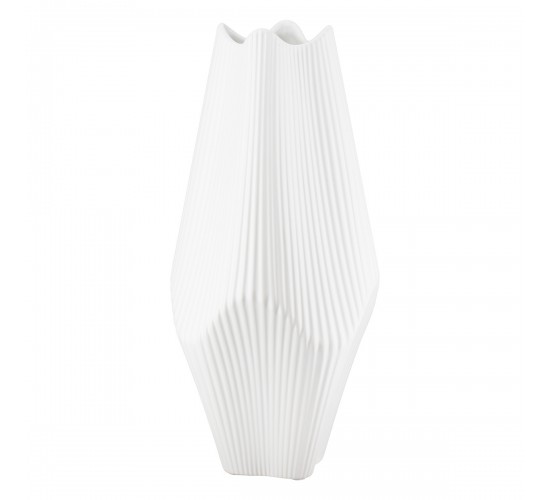 Βάζο Κεραμικό Λευκό 15X15X30Cm 15X15X30Cm Βάζο Κεραμικό Λευκό 15X15X30Cm 15X15X30Cm
