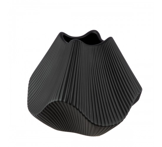  Βάζο Κεραμικό Μαύρο 22X22X19Cm 22X22X19Cm