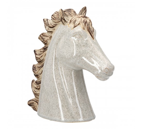Sculpture Horse Ceramic Beige 19X9X20Cm 19X9X20Cm Sculpture Horse Ceramic Beige 19X9X20Cm 19X9X20Cm
