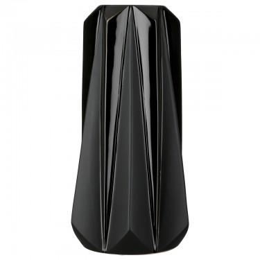  Βάζο Κωνικό Κεραμικό Μαύρο D14X25Cm D14X25Cm