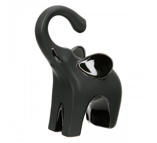 Sculpture Elephant Ceramic Black 2 Assorted 9X6X17Cm 9X6X17Cm Sculpture Elephant Ceramic Black 2 Assorted 9X6X17Cm 9X6X17Cm